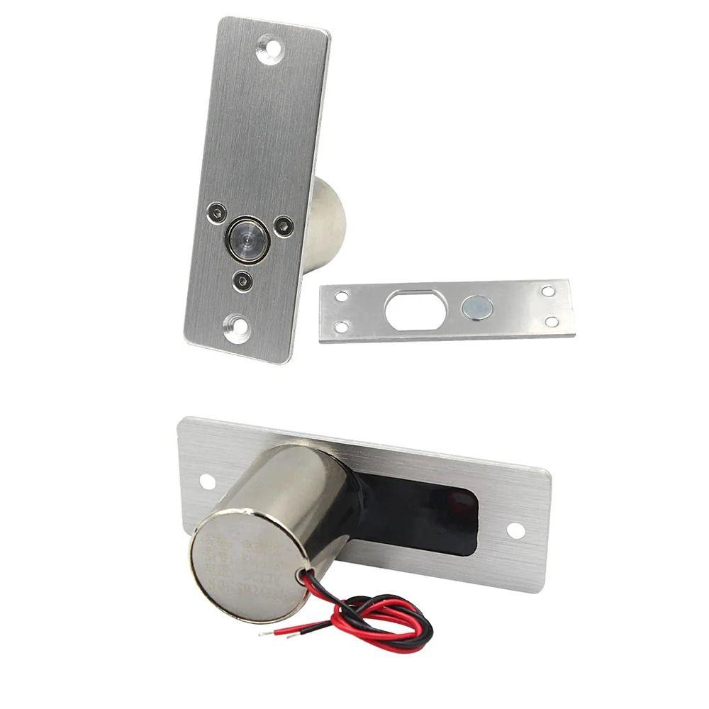 12V Mortise Bolt Locks Embed Install Magnetic Induction Lock Electric Drop Bolt Lock  Door Security