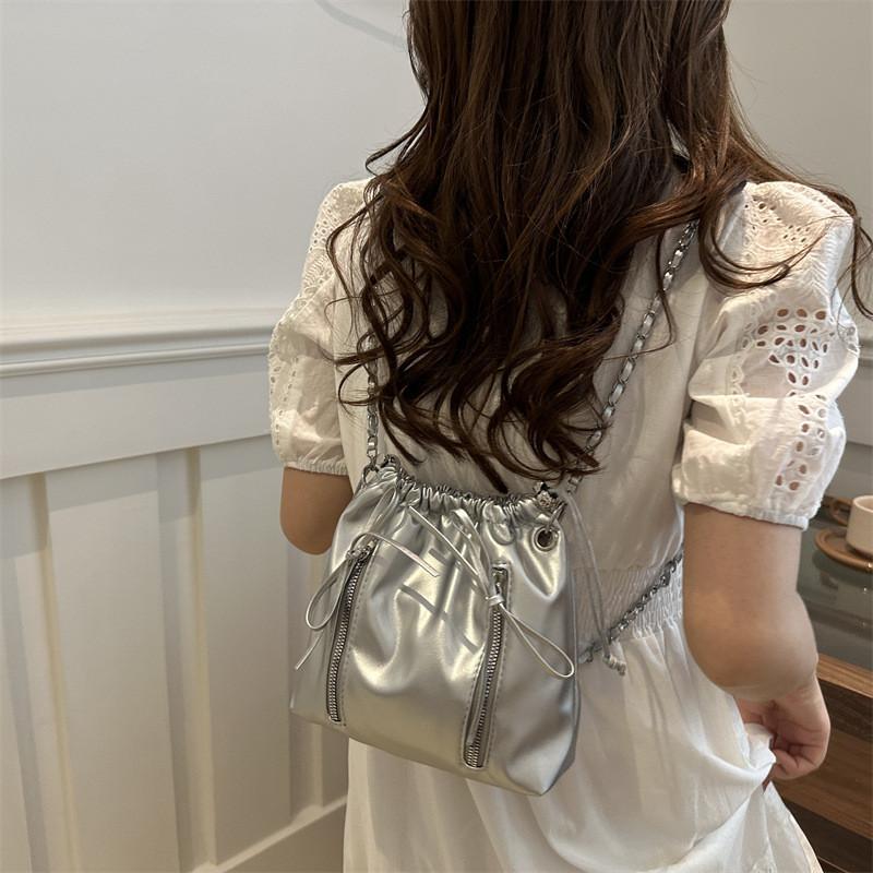 Fashionable Summer Mini Shoulder Bag For Women In Stylish Black White Red And Silver