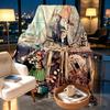 Pettersson und Findus Print Blanket - Soft & Comfortable, for Bedroom, Travel, Sofa, Home Decoration - Birthday Christmas Gift for Friend