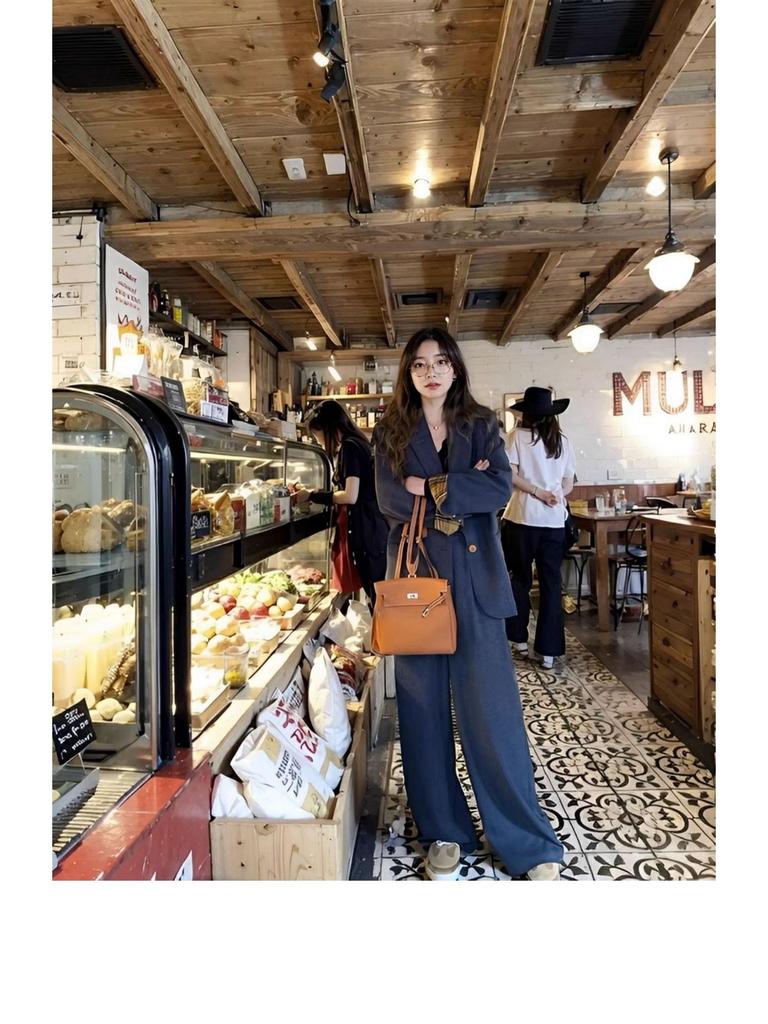 2026 Spring & Autumn Old Money Style Two-Piece Set: Fashion Suit Jacket with Wide-Leg Pants