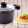 Granite pot with straining lid GRANDE 24 cm, 5.5 l