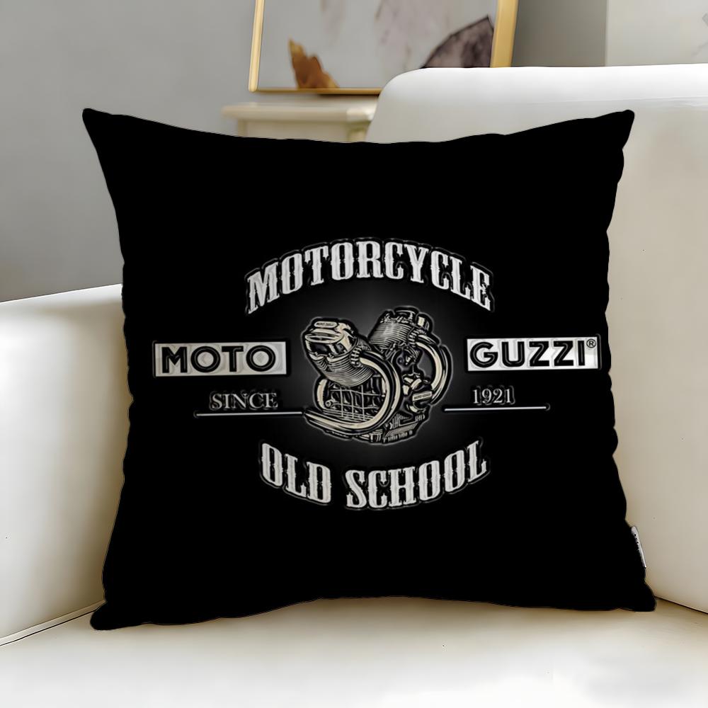 

classic motorcycle brand Moto Guzzi Cushion Cover Soft & Easy-Wash Pillow Case – Versatile for Couch, Bed, Travel and Office 30cmx30cm