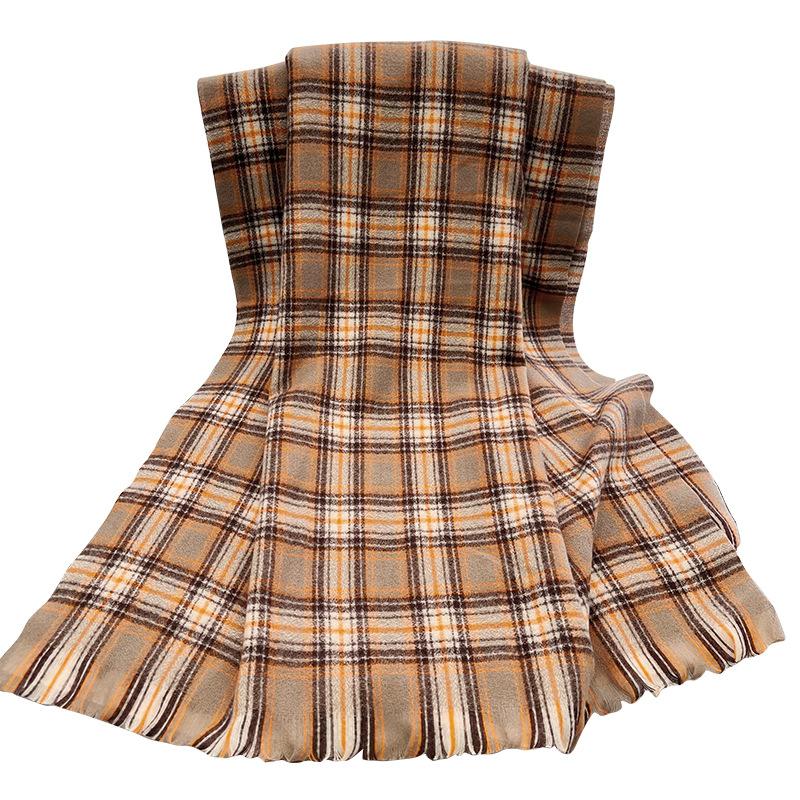 New Autumn And Winter Scarves For Women Ins Classic Plaid Warmth For Students And Lovers