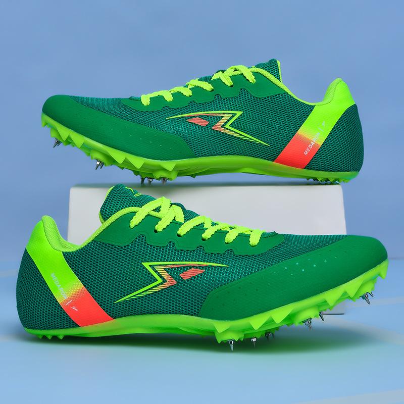 

Футбольные кроссовки с низким верхом, для мальчиков и девочек, шиповки для легкой атлетики, для соревнований и тренировок, спортивная обувь 45 зелёный