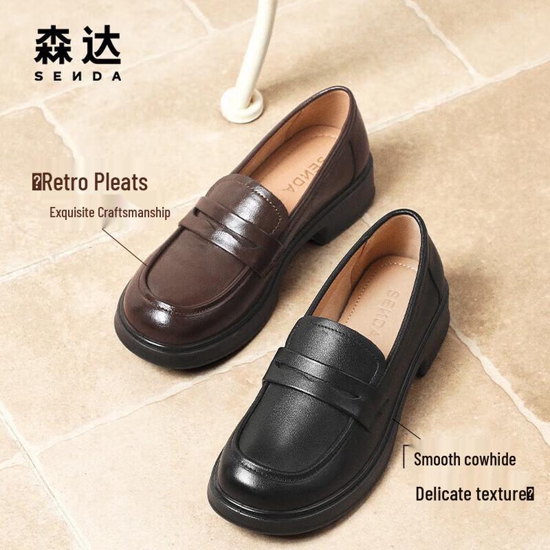 SENDA Women s Slip-On Loafer Shoes 40