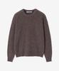 BLOND9 Grace Wool Rib Knit Sweater_Brown