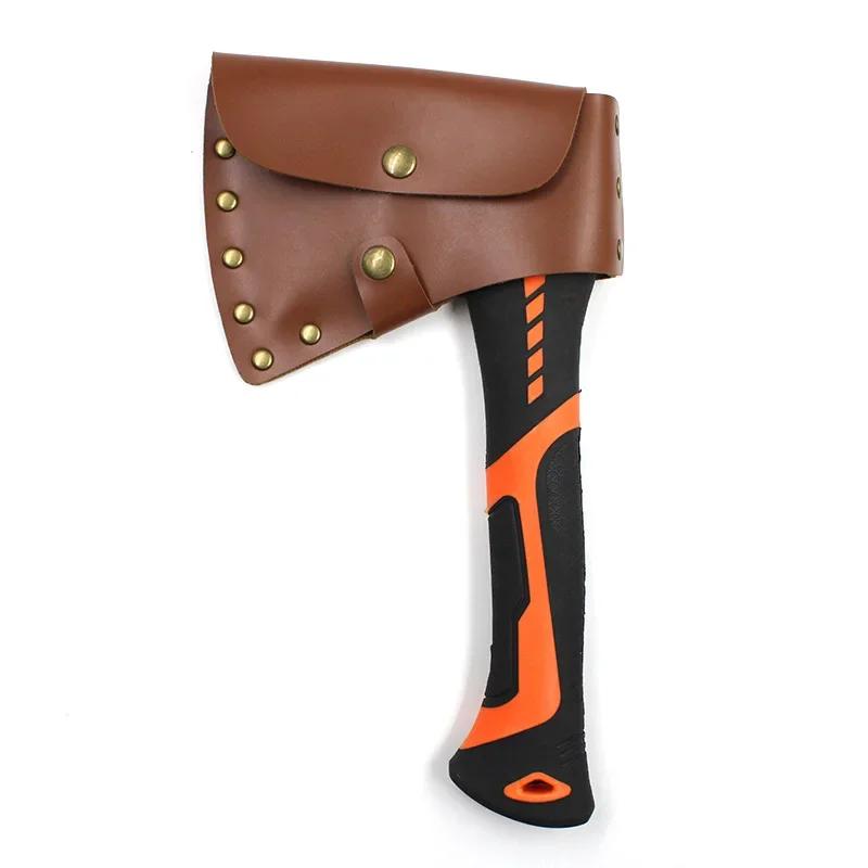 Axe Sheath PU Leather Cover Practical Durable Hatchet Head Holster Protective Sleeve Rust-Proof Anti-Scratch for Lumberjack
