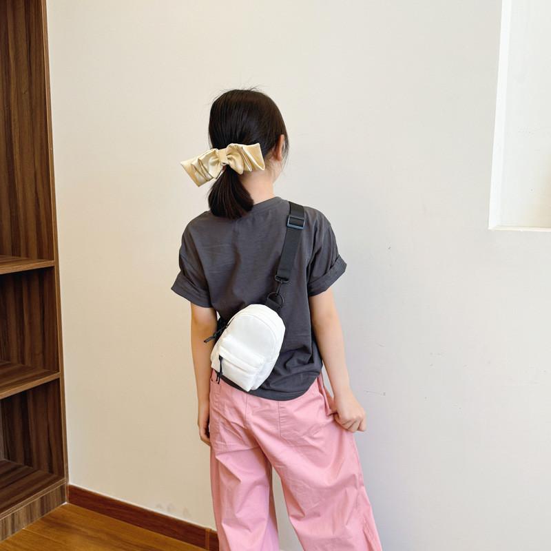 Trendy Minimalist Casual Crossbody Bag For Kids Stylish Nylon Chest Pack