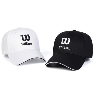 Unisex W WILSON Výšivka Nastavitelná Hip Hopová Baseballová Čepice Personalizované Čepice Jaro Podzim Venkovní Volnočasové Klobouky Cestovní Doplňky pro Ženy Muže