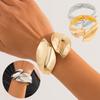 Fashion Steampunk Exaggerated Bracelets Luxury Creative Chunky Wide Cuff Heavy Metal Punk Bangles For Women Men