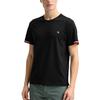 FILA Archive Series Knitted Fashion Casual Simple Basic Round Neck Short Sleeve T-Shirt Men Tops Legendary-Blue F11M527101F-NV
