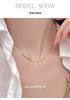 Cui Yan S925 Sterling Silver Minimalist Snake Chain Necklace for Men and Women – Versatile Korean Style Choker
