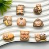 Handmade Cartoon Bear Resin Accessories for DIY Hair Clips and Ornaments