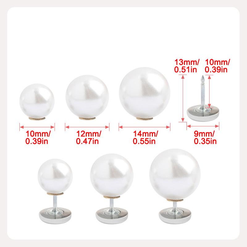 6 Pezzi Bottoni Spilla Perla Bottoni Senza Cucitura Bottoni Decorazione Fai da Te Per Camicie Vestiti Maglioni Cappotti Sciarpe Cappelli Scarpe Decorazioni Abbigliamento