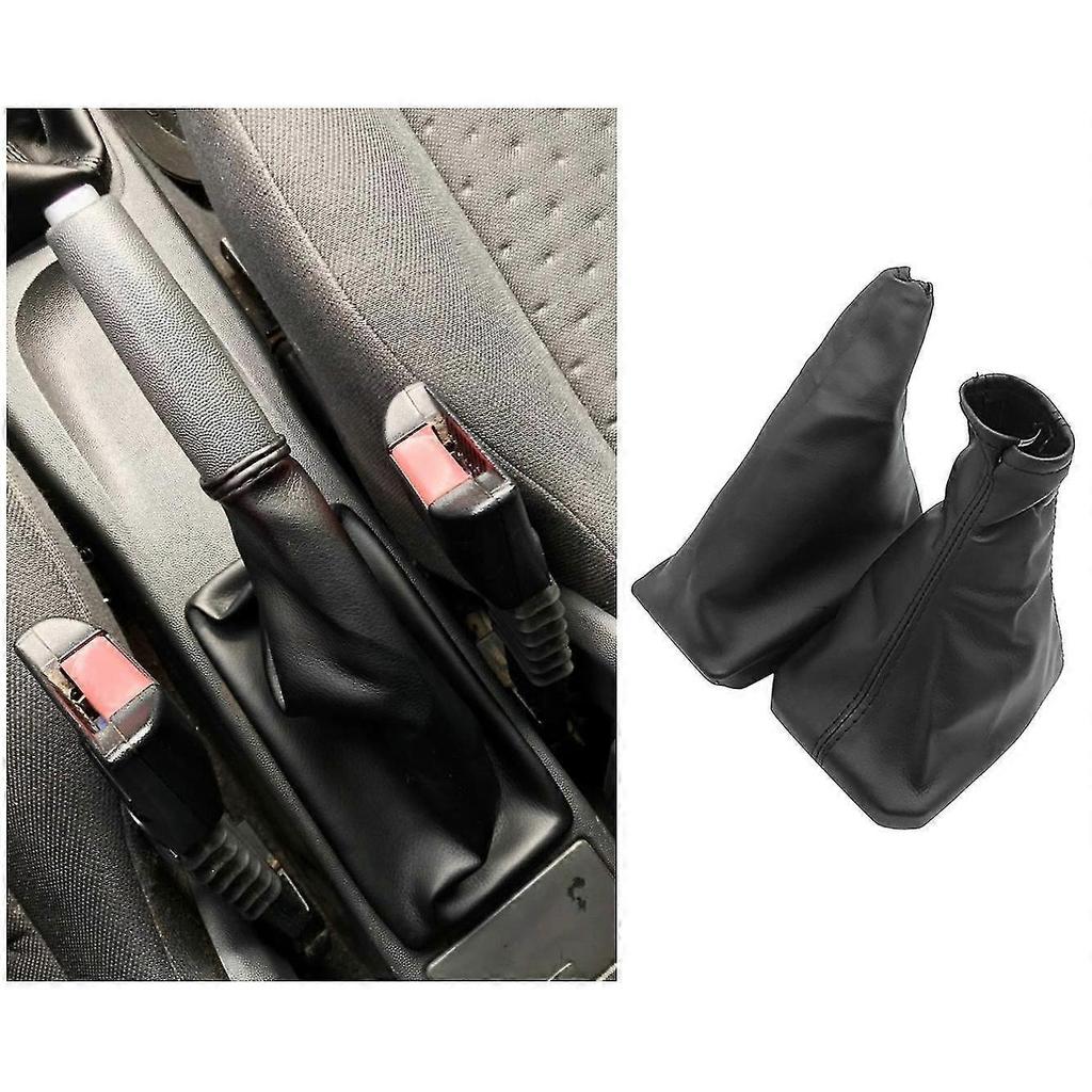 Car Shift Boot Shift Dust Cover Leather Gear Shift Cover With Handbrake Boot For Opel Corsa C Tigra