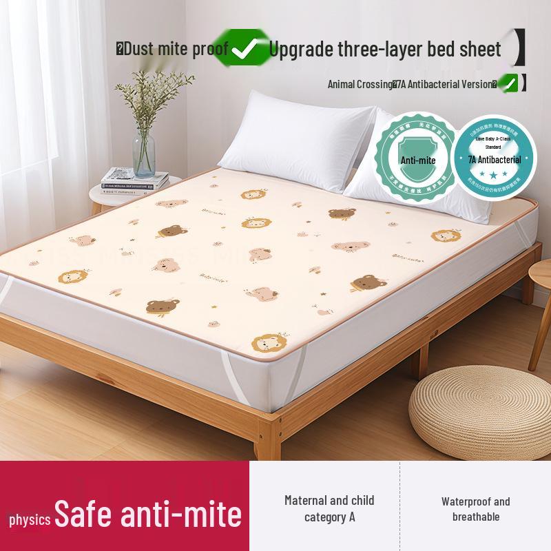 

Двусторонний антибактериальный водонепроницаемый пеленальный коврик для младенцев - Большой, толстый и многоразовый 180x200cm with Straps