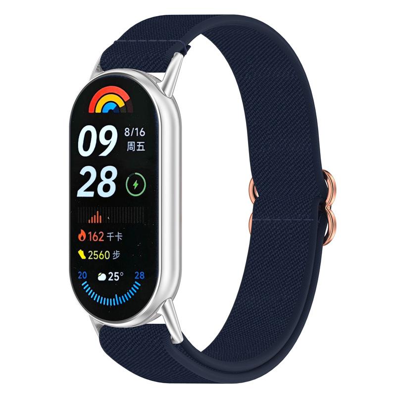 Nylon knit strap For Xiaomi band 9 8 NFC strap Elastic watch band For Xiaomi smart band 9 8 strap cover accessories