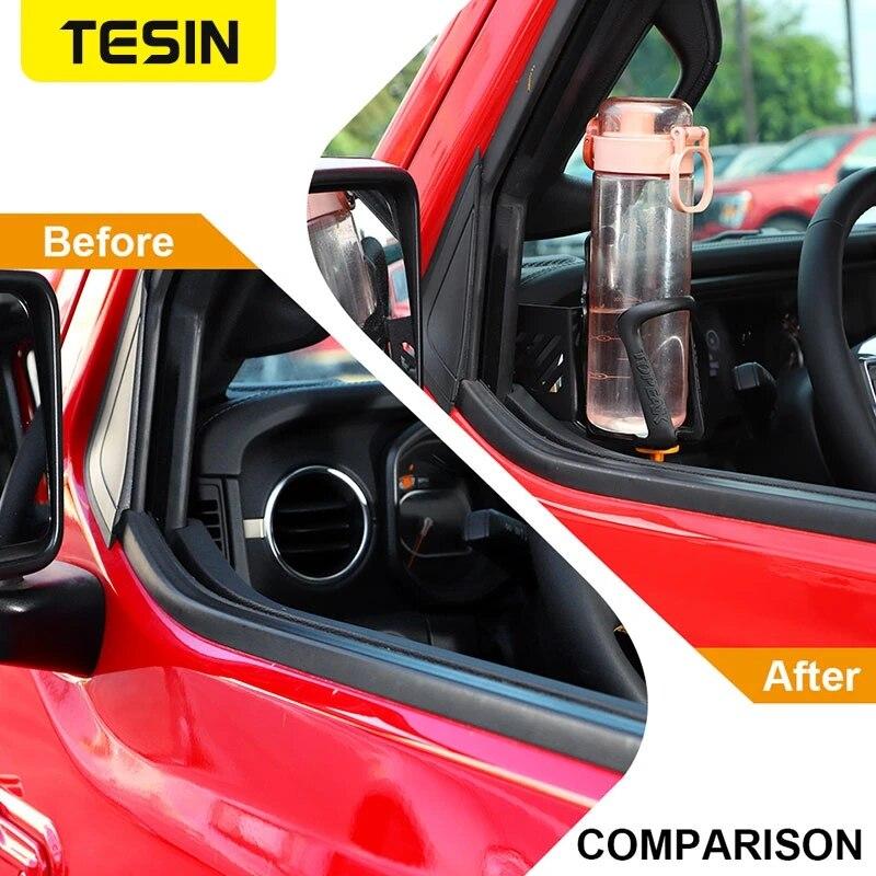 Car Front Door Side Water Cup Bracket Drink Holder For Jeep Wrangler JL Gladiator JT 2018      Accessories