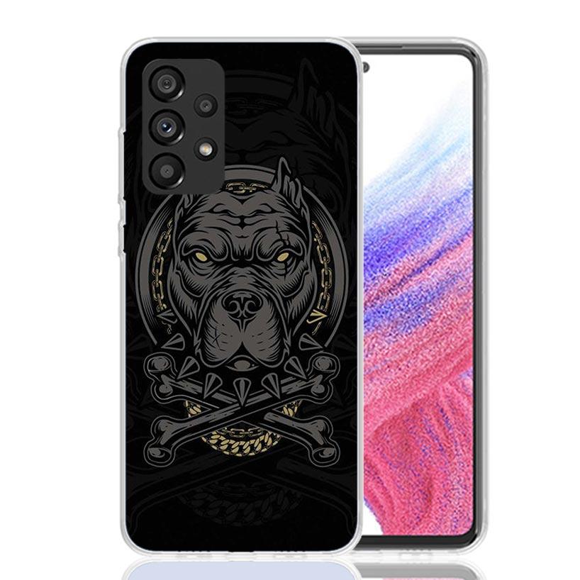 Pit Bull Pet Dog Pitbull Phone Case For Samsung Galaxy A52 A32 A22 A12 A02S A50S A30S A51 A31 AA71 Note 20 Ultra 10 S10 Plus Gal