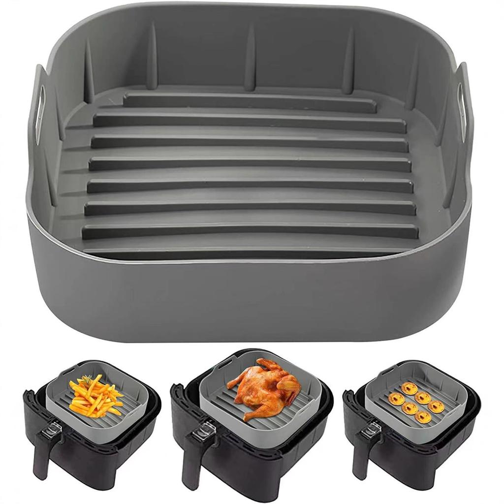 Fryer Silicone Bakeware Square Microwave Oven Baking Chicken Tray Square Baking Mat