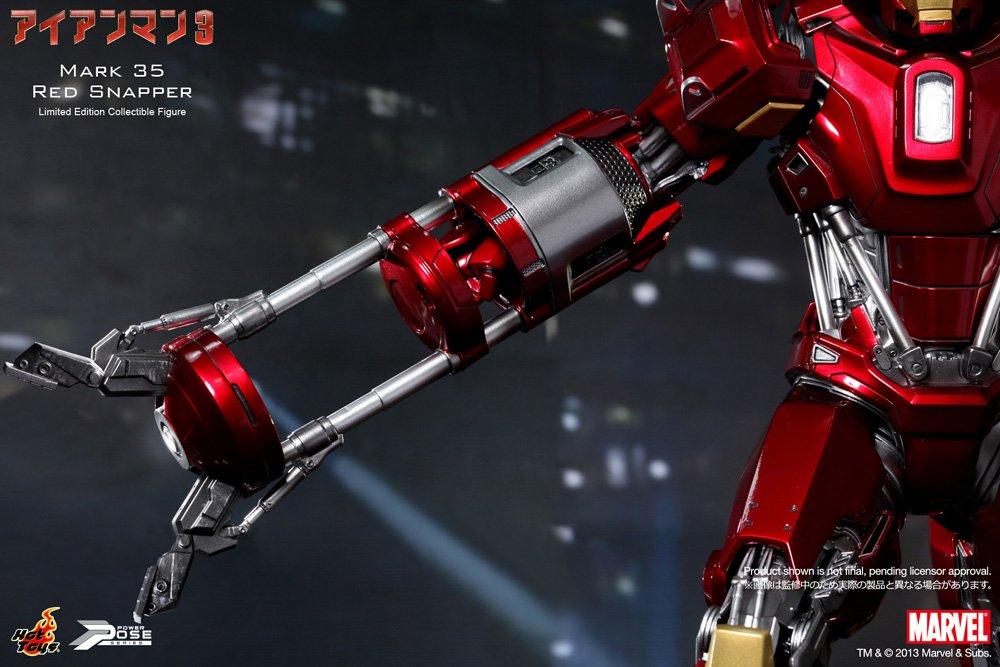 Power Pose Iron Man 3 omezená pohyblivá figurka Iron Man Mark 35 1/6 (Kanic červený) (2. zásilka)