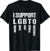 LGBTQ Alkol Silahlar Bira Göğüsler Hızlı İlişkiler Komik Tişörtünü Destekliyorum