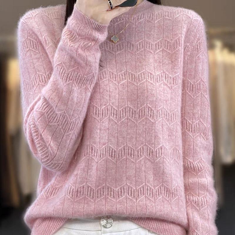 

Классический вязаный свитер женский корейский вариант с круглым вырезом и длинными рукавами простой повседневный свитер женский интерьер оптовая тенденция one size fits all хаки