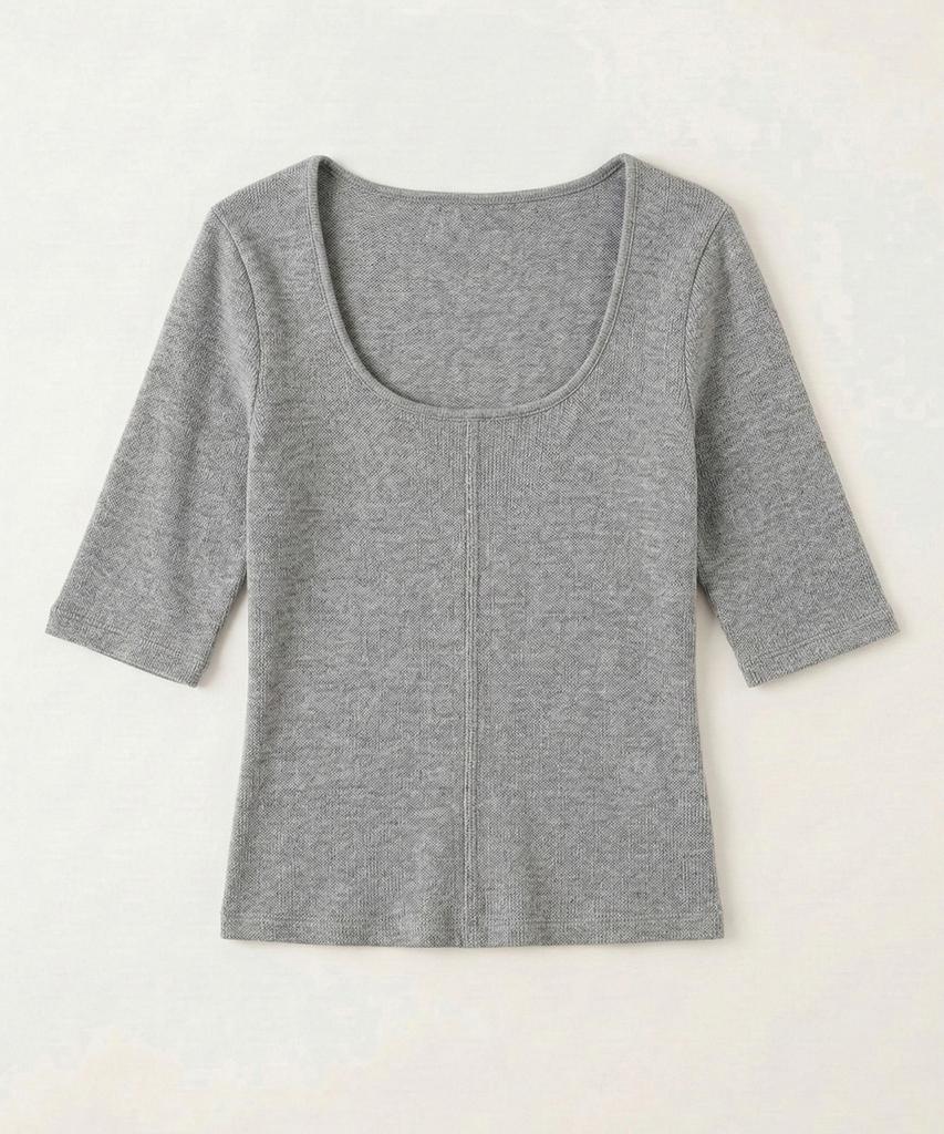 Loteu Waffle Scoop T-Shirt_3 Color
