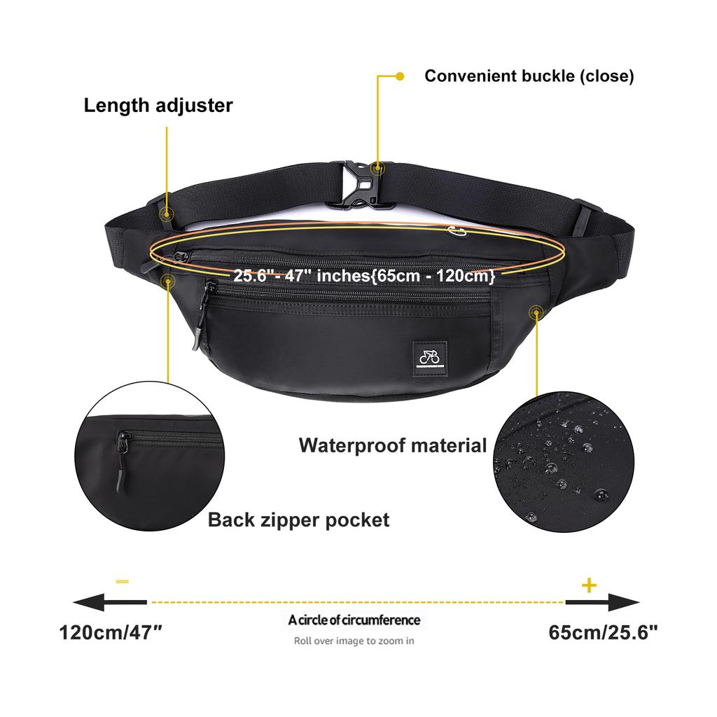 Sling Bag for Men, Small Crossbody Bag Casual Phone Chest Bag Lightweight Bicycle Travel Backpack Sling Bag for Travelling Hikin