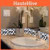 Elegant 10pc Kitchen Tile Stickers With Mosaic Pattern For Stylish Home Decor