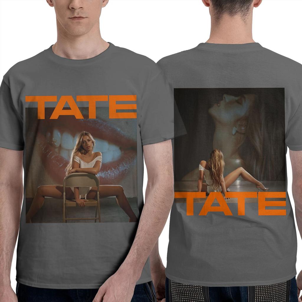 Men Women T-Shirt Tate McRae T-Shirts Fashion Miss Possessive Tour 2025  Summer Tees Casual Custom Logo 100 Cotton Clothing Gift