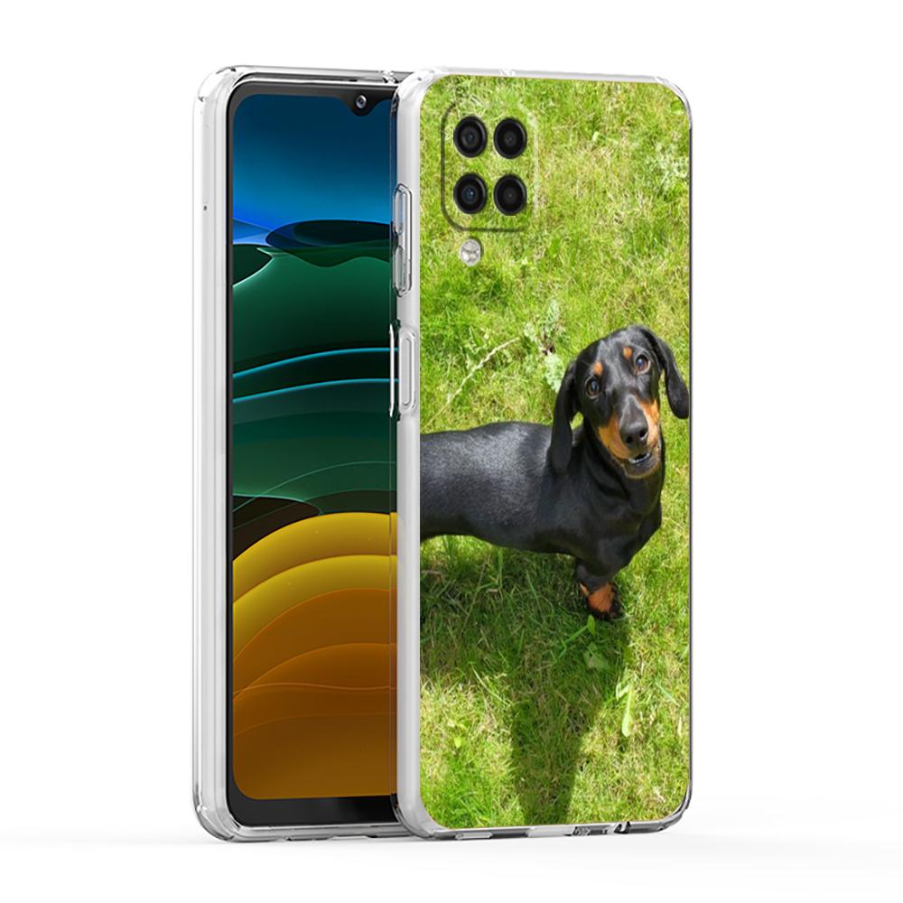 Dachshund Silhouette Dog Cute Phone Case For Samsung A13 A33 A35 A55 A73 A53 A23 A51 A71 A21S A31 A41 A05s A03S A15 A25 5G Cover