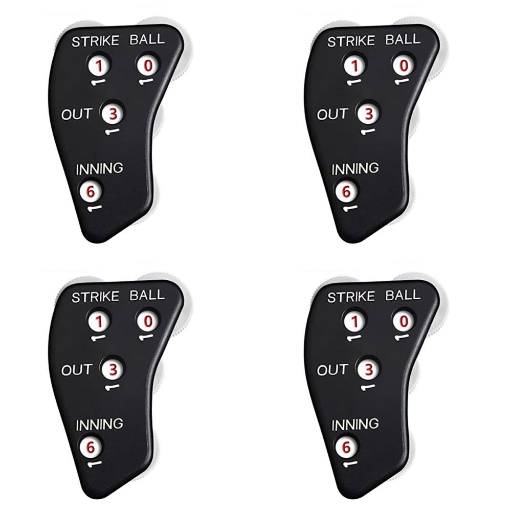 

A# 4 Wheel Baseball Umpire Clicker Non-Slip Softball Counter for Outdoor Sports