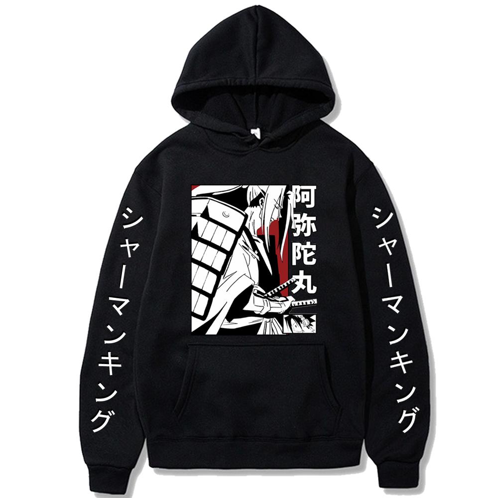 Cheap Manga Anime Shaman King Long Sleeve Sweatshirts Women Harajuku Amidamaru Posters Graphics