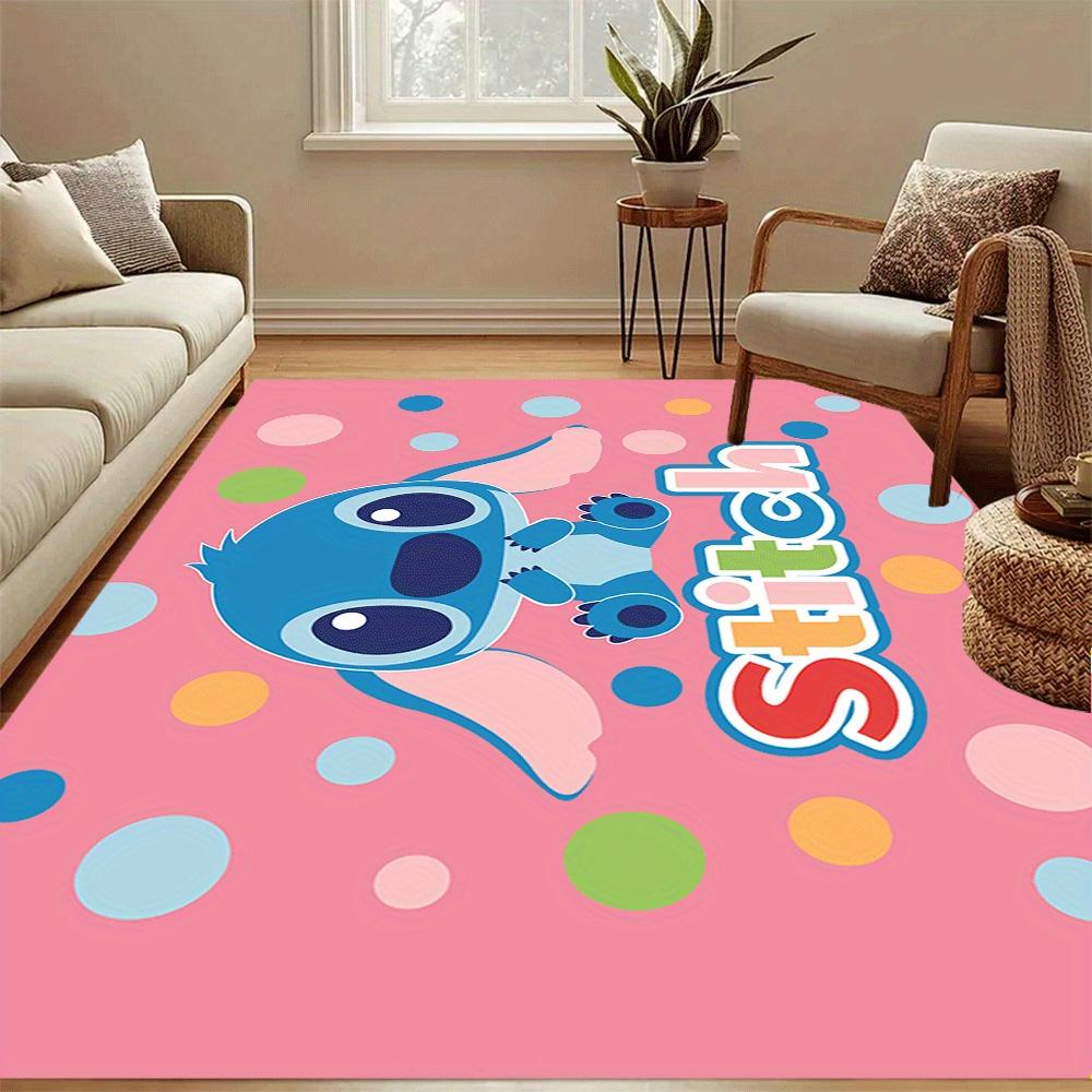1 pezzo Lilo e Stitch-(14)_01 Tappeto Area Tappeto, Camera da Letto e Sala Giochi Durevole, Resistente alle Macchie e Facile Da Pulire, Soggiorno