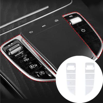 Car Gear Shift Button Sticker Trim For Benz C E Class W205 W213 X253 2015-