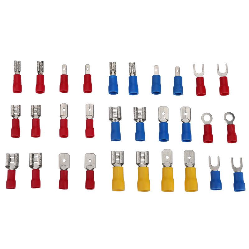 Cross-Border 280-Piece Cold-Pressed Insulated Steel Copper-Plated Terminal Block Set for Electrician Wiring Connections