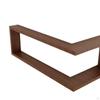Corner Wall Shelf 90 Degree Bookshelf Multipurpose Decorative Wooden Mounted Storage Rack for