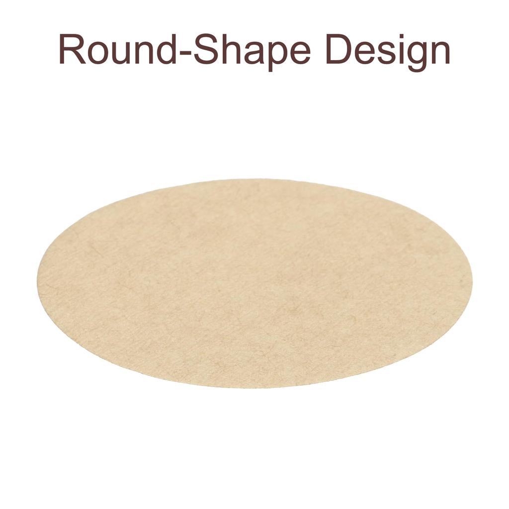 Uxcell 600-Pack 58mm Disposable Round Paper Coffee Filters for Pour-Over and Drip Coffee Makers, Ideal for Home and Office Use