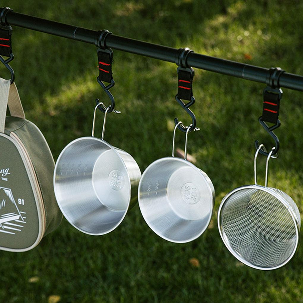 Stainless Steel Sherbet Bowl Portable Tableware Handy Kit For Self-Drive Picnics And Outdoor Activities Self-drive Picnic Tableware Collection Kit