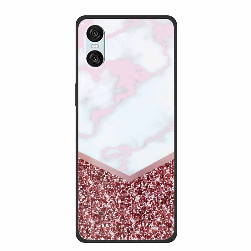 Case For Sony Xperia 10 VI 5G Marble TPU Soft Silicone Back Cover For Sony Xperia 10VI Phone Cases Protective Mica Painted Capa