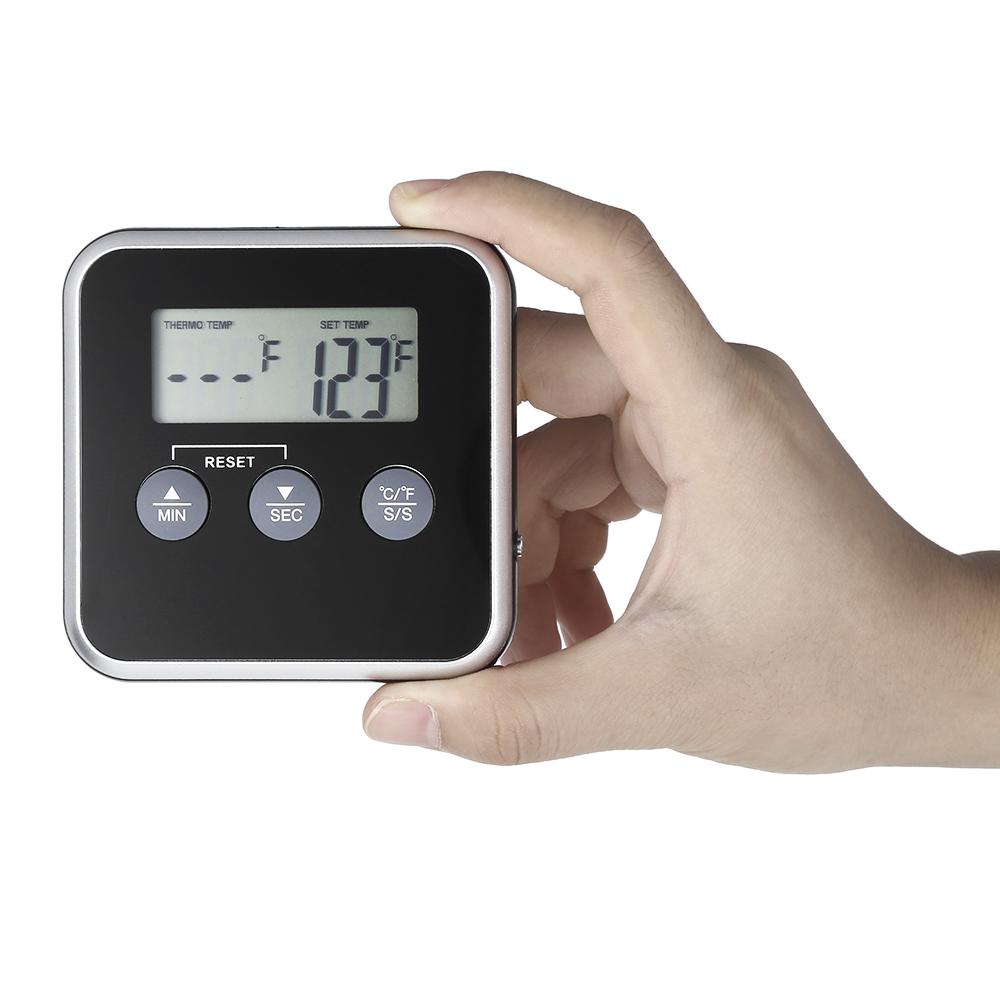 Vlees Termometer Keuken Lcd Digital Koken Eten Probe Bbq Ugn Koken Gereedschap Gauge Termometer Met Rvs Sonde