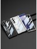 Transparent Samsung ZFold7 Case with Customizable Middle Axis and Integrated Electroplated Stand