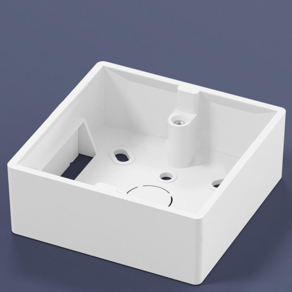 For Wall Mounted 86 Type External Junction Box Switch Socket Box Made from Flame Retardant PVC Material Design