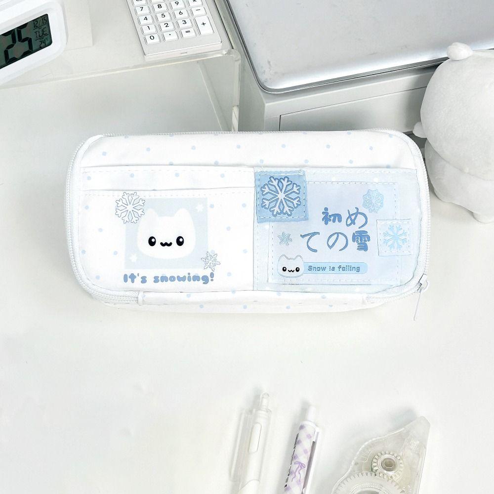 Große Kapazität Federtasche Kawaii Katze Schreibwarentasche INS Stil Federmäppchen Schüler