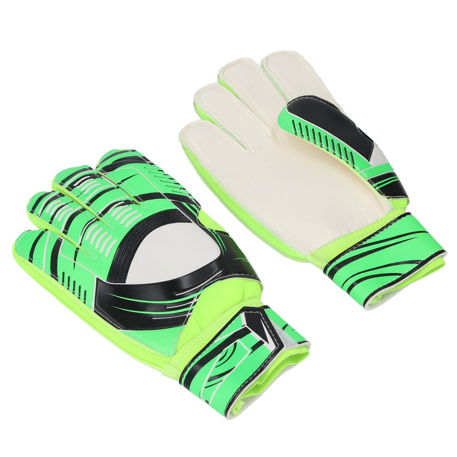 

1 пара вратарских перчаток предотвращают скольжение, дышащие, износостойкие, с сильным сцеплением, перчатки для футбольного вратаря