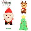 Cuddly Xmas Gift For All Ages Santa Claus Deer Plush Toy Soft Stuffed Dolls