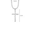 Beaded Chain Cross Pendant Necklace