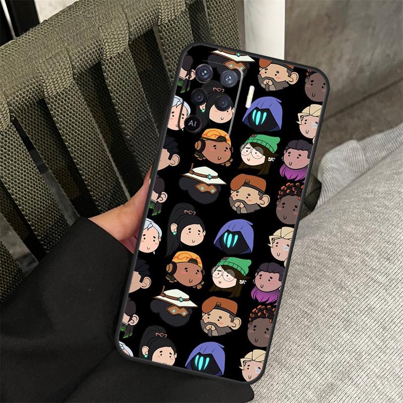 

Cartoon Valorant Case For Oppo A18 A38 A58 A78 A98 A74 A94 A54 A40 A60 A80 A16 A76 A96 A15 A57S A17 A77 Cover OPPO A96 4G