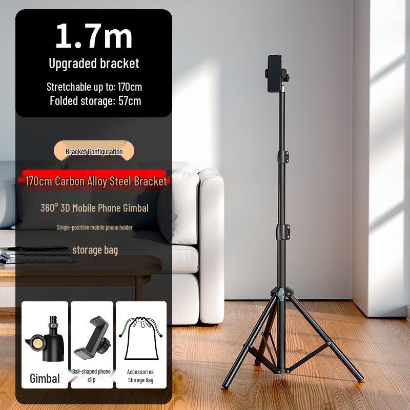 Carbon Steel Frosted Tripod for Mobile and Photography